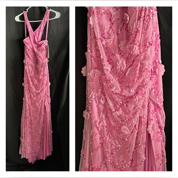 Mac Duggal 93688 EMBELLISHED ILLUSION CAPE SLEEVE TRUMPET GOWN - Picture 1 of 5